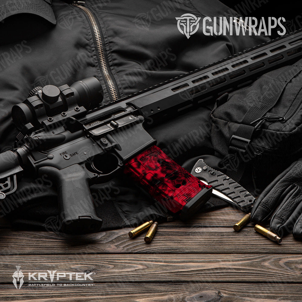 Kryptek Diablo Camo AR 15 Mag Gun Skin Vinyl Wrap