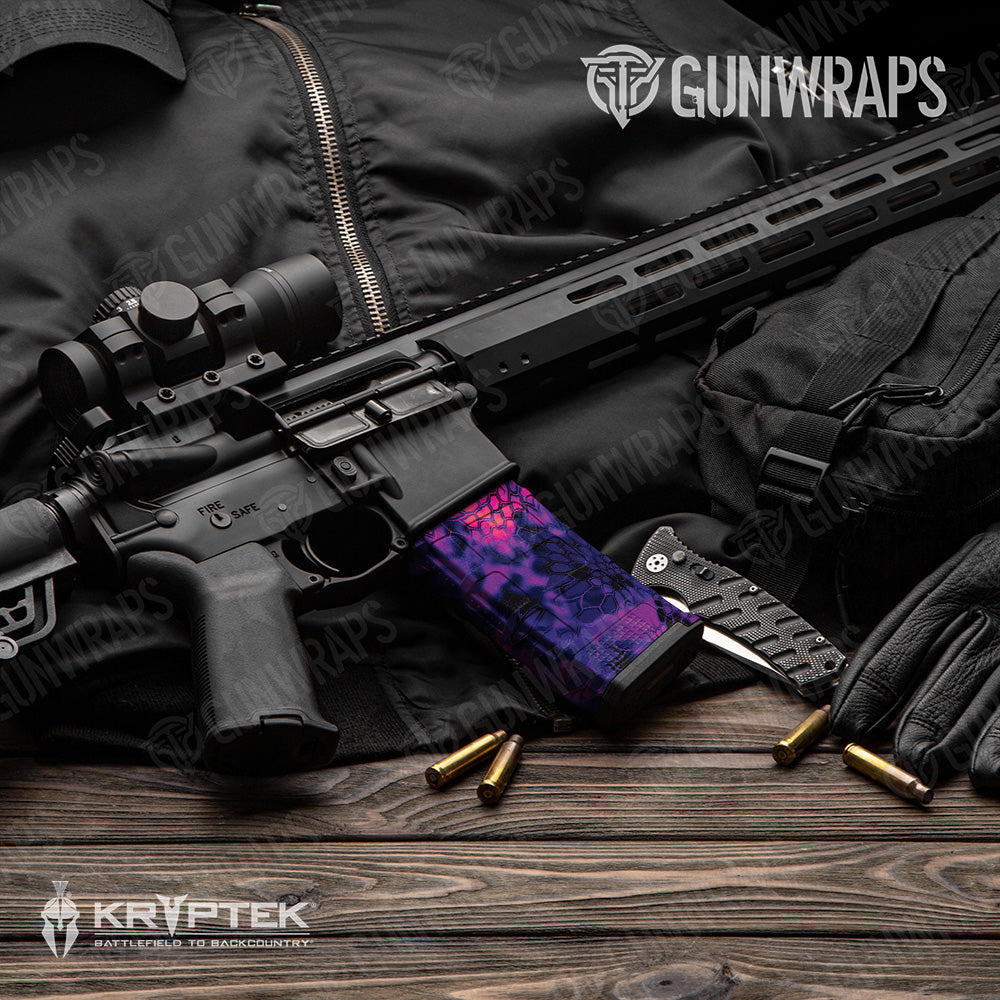 Kryptek Infrared Camo AR 15 Mag Gun Skin Vinyl Wrap