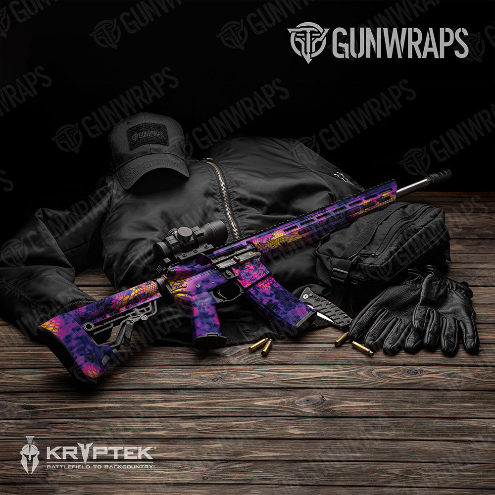 AR 15 Kryptek Infrared Camo Gun Skin Vinyl Wrap