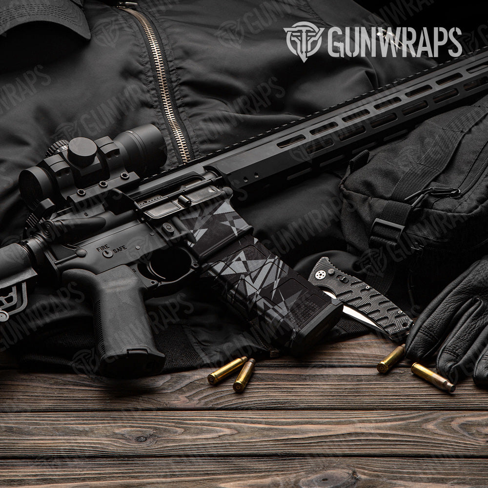 Sharp Midnight Camo AR 15 Mag & Mag Well Gun Skin Vinyl Wrap