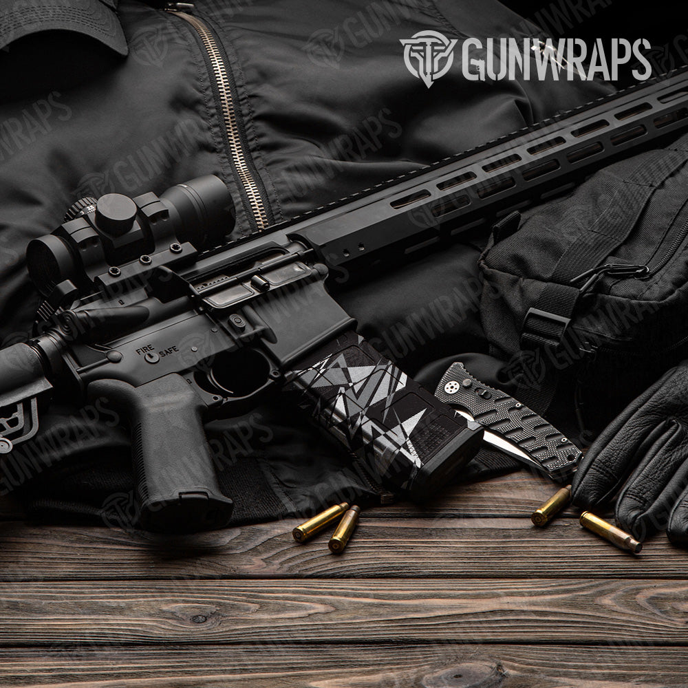Sharp Urban Night Camo AR 15 Mag Gun Skin Vinyl Wrap
