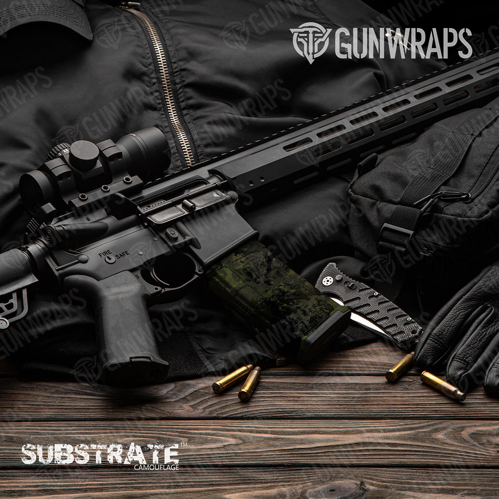 AR 15 Mag Substrate Spec-Op Camo Gun Skin Vinyl Wrap Film