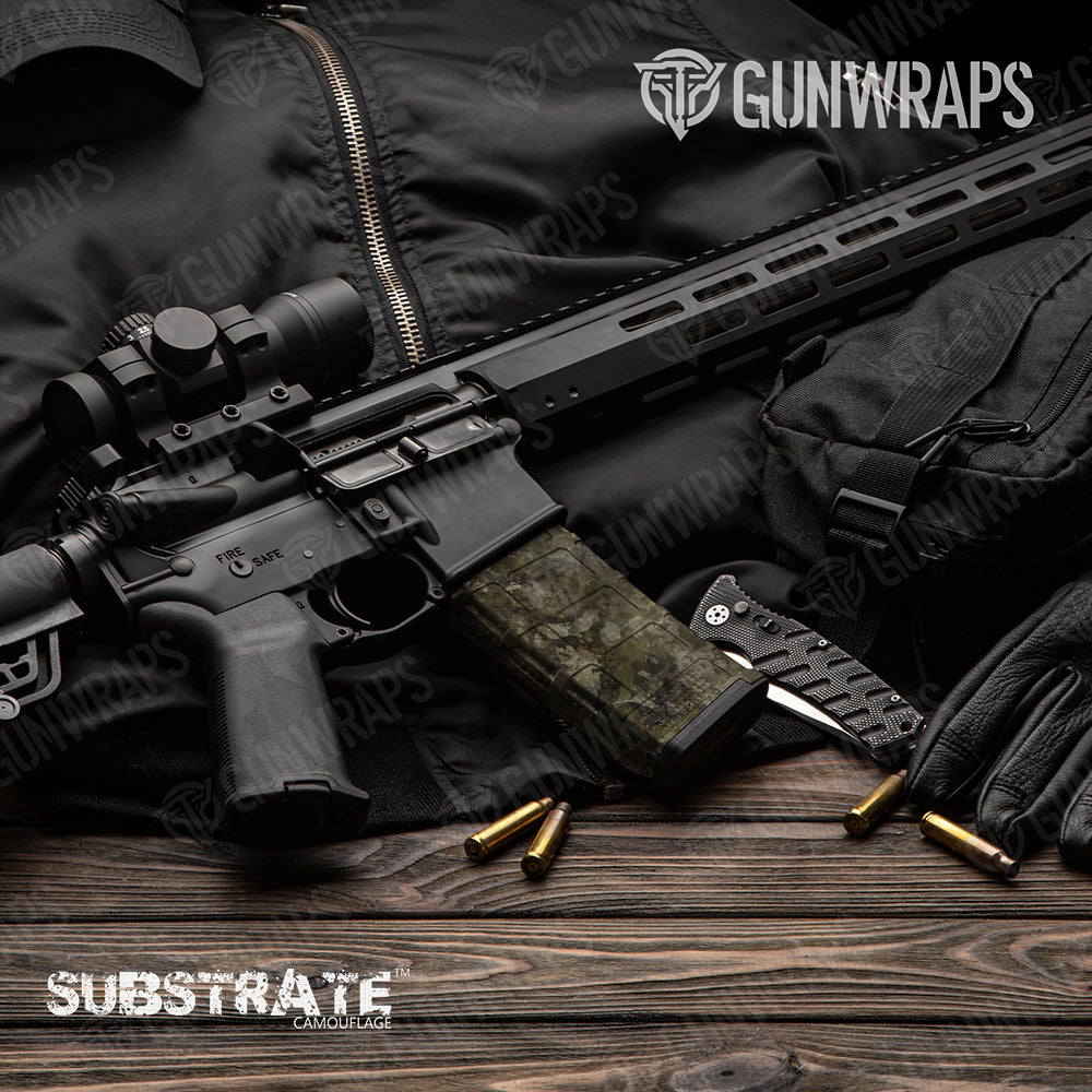 AR 15 Mag Substrate Stealth Camo Gun Skin Vinyl Wrap Film