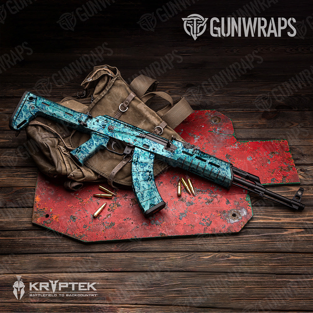 AK 47 Kryptek Obskura Glacier Camo Gun Skin Vinyl Wrap