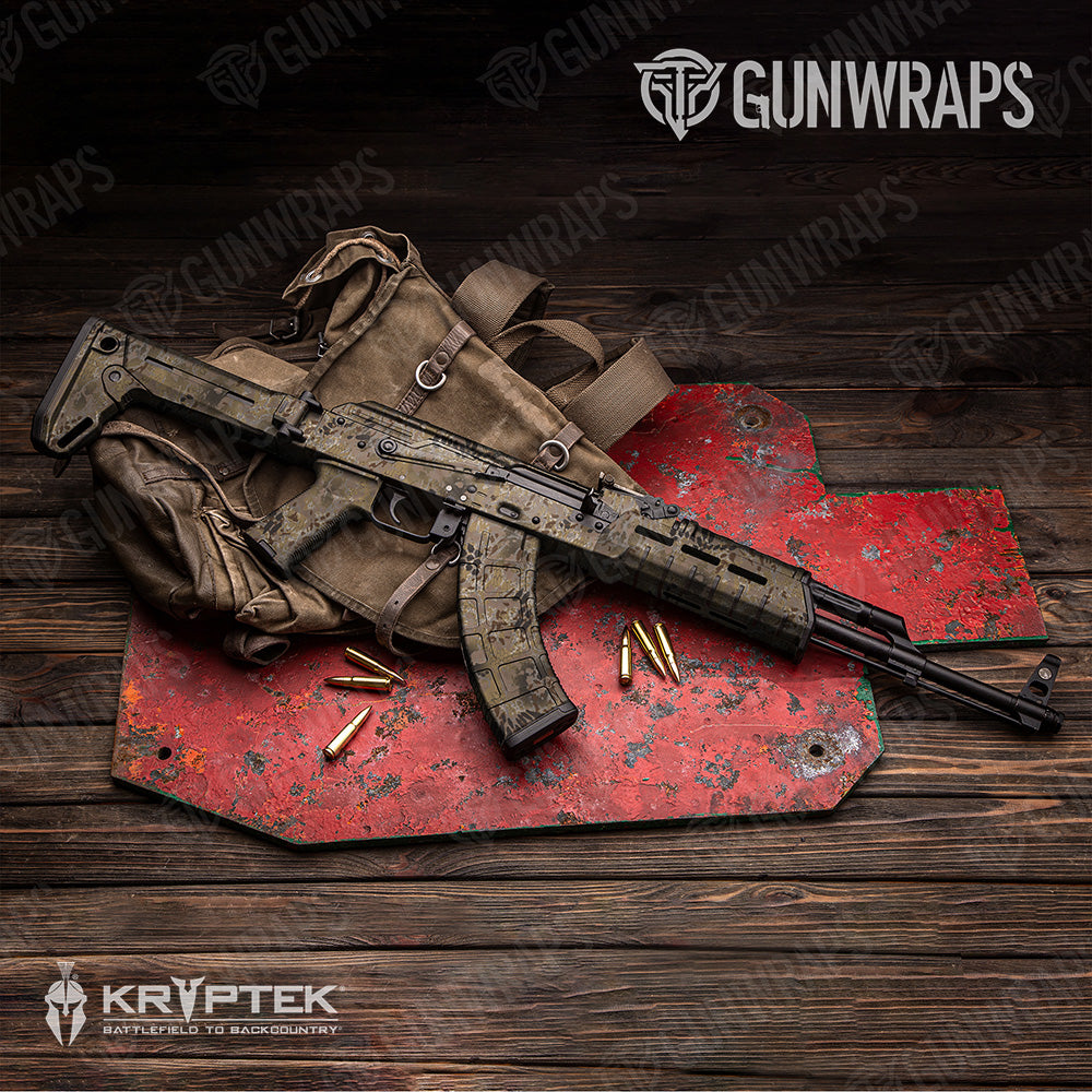 AK 47 Kryptek Flyway Camo Gun Skin Vinyl Wrap