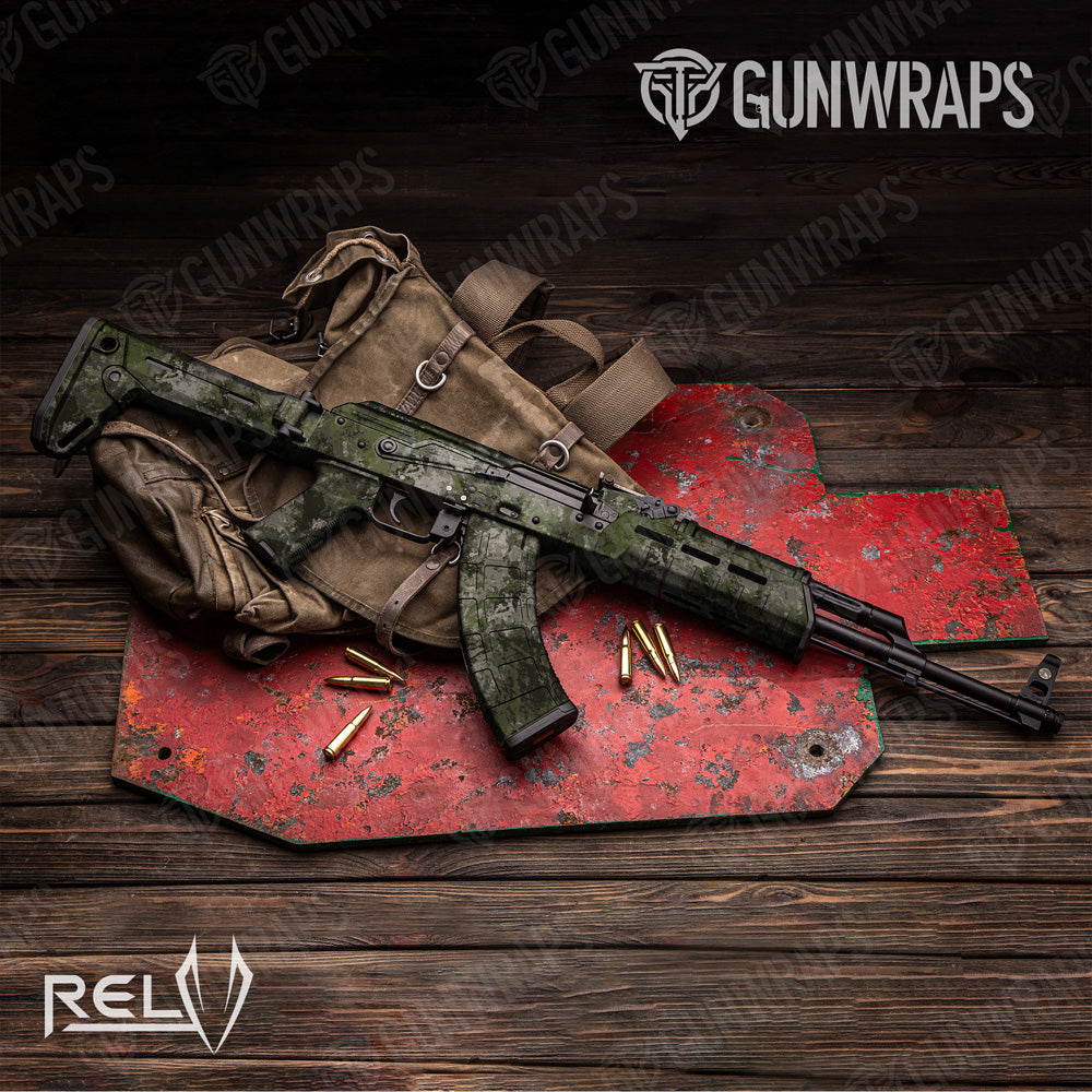 AK 47 RELV Tunnel Rat Camo Gun Skin Vinyl Wrap Film