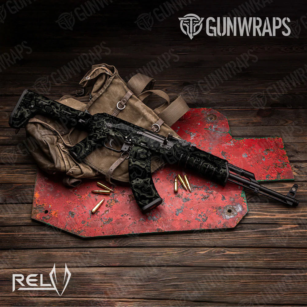 AK 47 RELV X3 Marauder Camo Gun Skin Vinyl Wrap Film