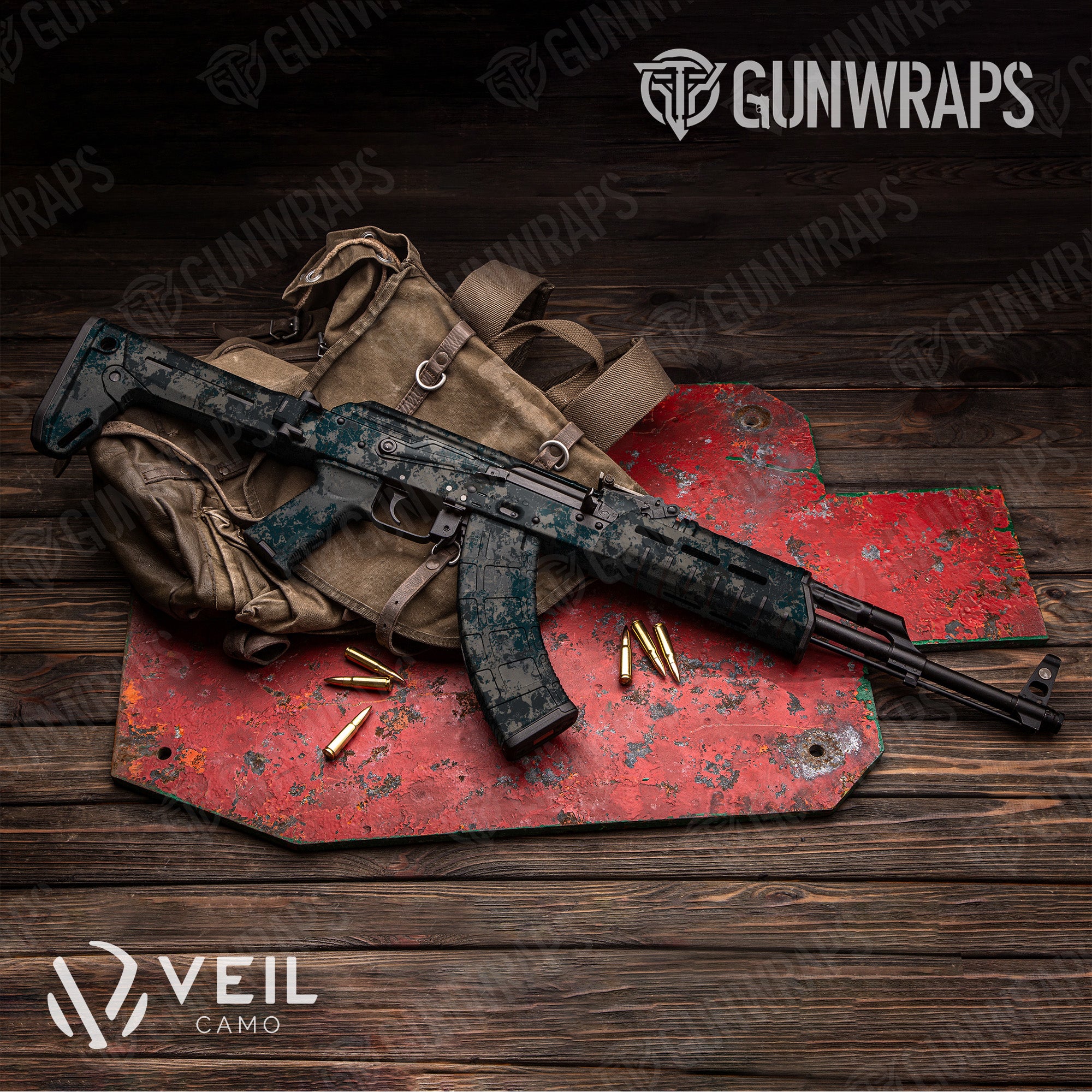 AK 47 Veil Ops Enforcer Camo Gun Skin Vinyl Wrap