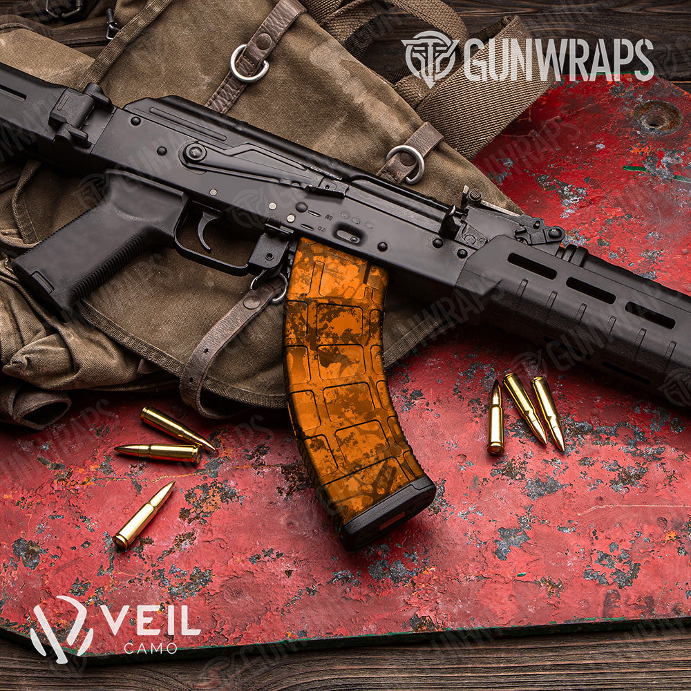 AK 47 Mag Veil Stoke Blaze Camo Gun Skin Vinyl Wrap