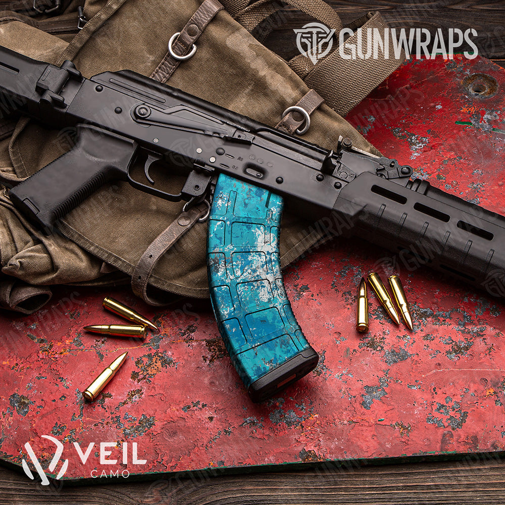 AK 47 Mag Veil Wideland Mariner Camo Gun Skin Vinyl Wrap