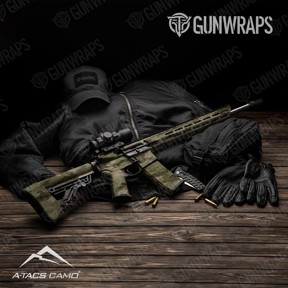 AR 15 A-TACS iX Camo Gun Skin Vinyl Wrap Film