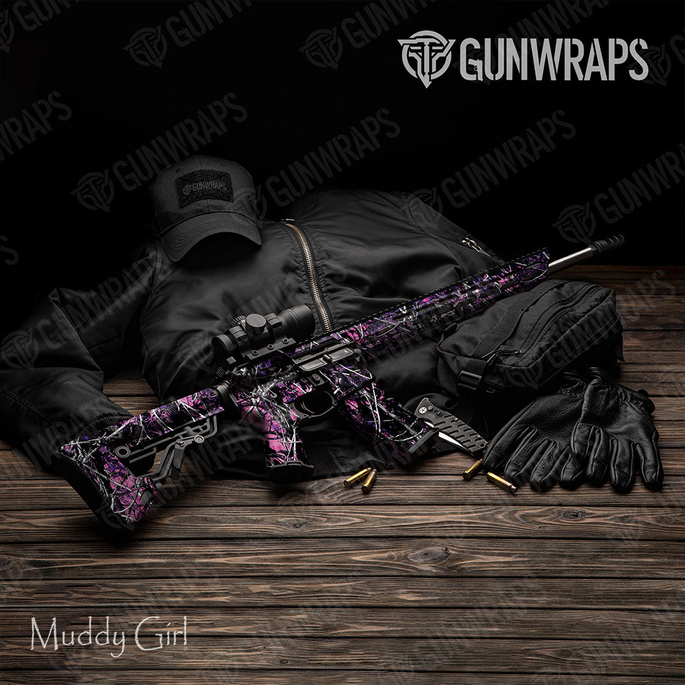 AR 15 Muddy Girl Camo Gun Skin Vinyl Wrap