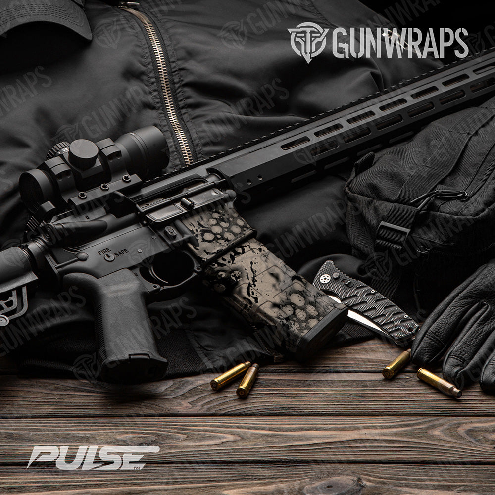 AR 15 Mag & Mag Well Pulse Apocalyptic Camo Gun Skin Vinyl Wrap