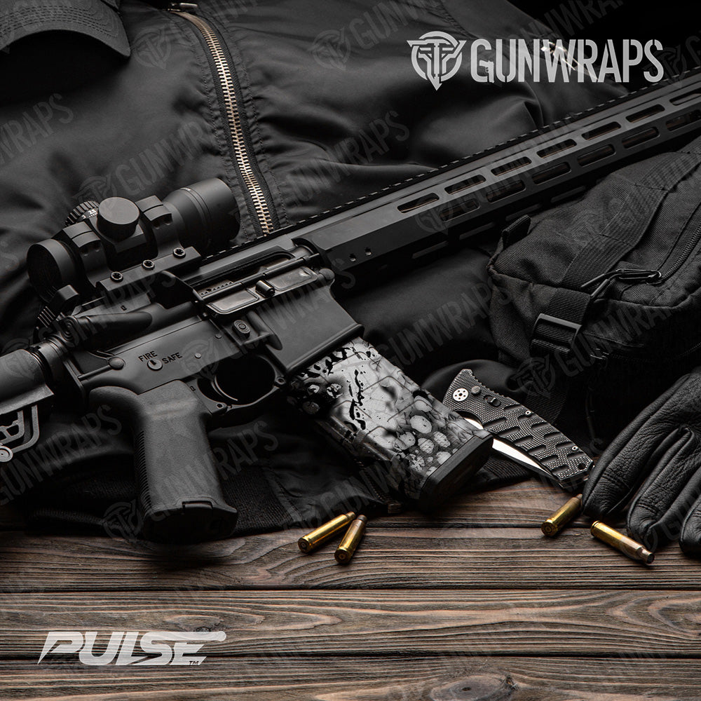 AR 15 Mag Pulse Blizzard Camo Gun Skin Vinyl Wrap