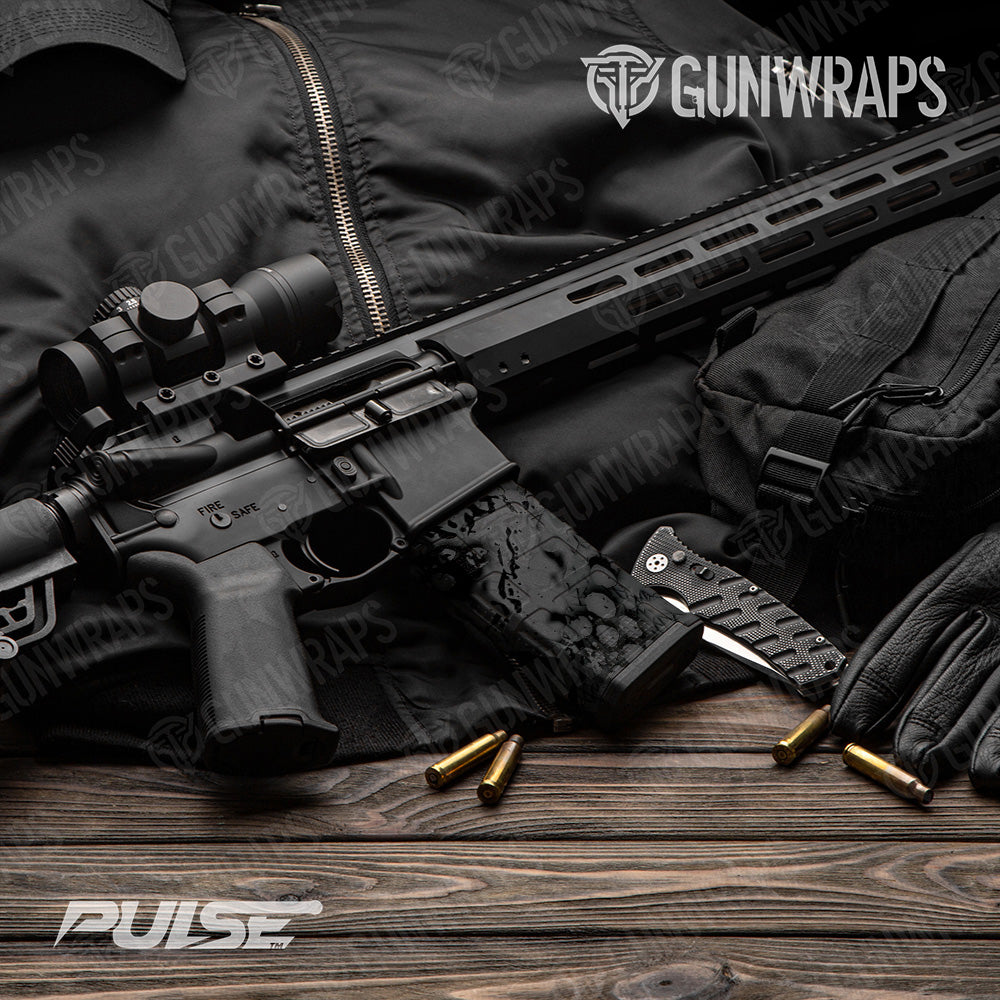 AR 15 Mag Pulse Midnight Camo Gun Skin Vinyl Wrap