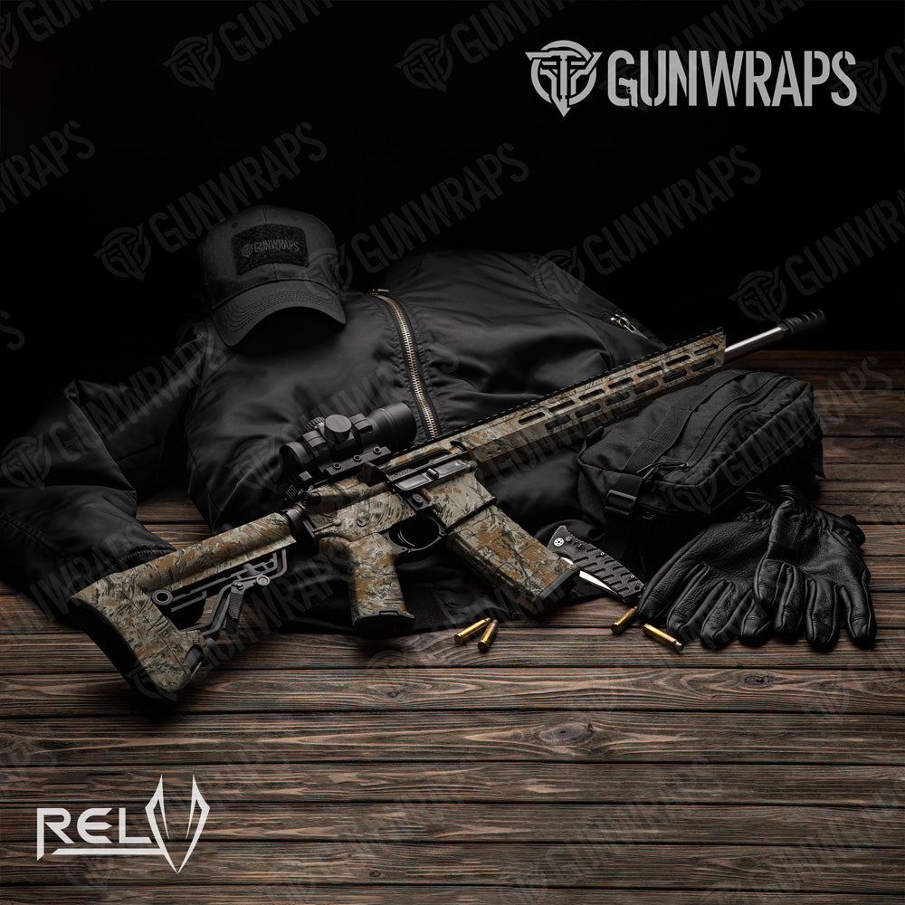 AR 15 RELV Copperhead Camo Gun Skin Vinyl Wrap Film