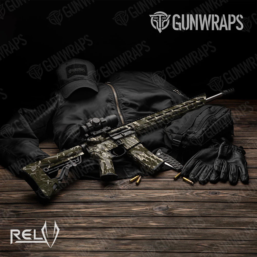 AR 15 RELV X3 Dynohyde Camo Gun Skin Vinyl Wrap Film