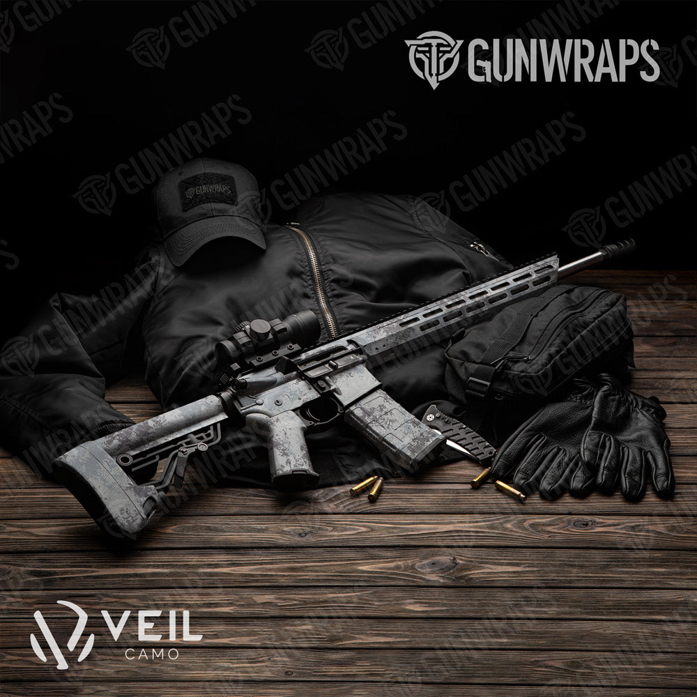 AR 15 Veil Ops Polar Camo Gun Skin Vinyl Wrap