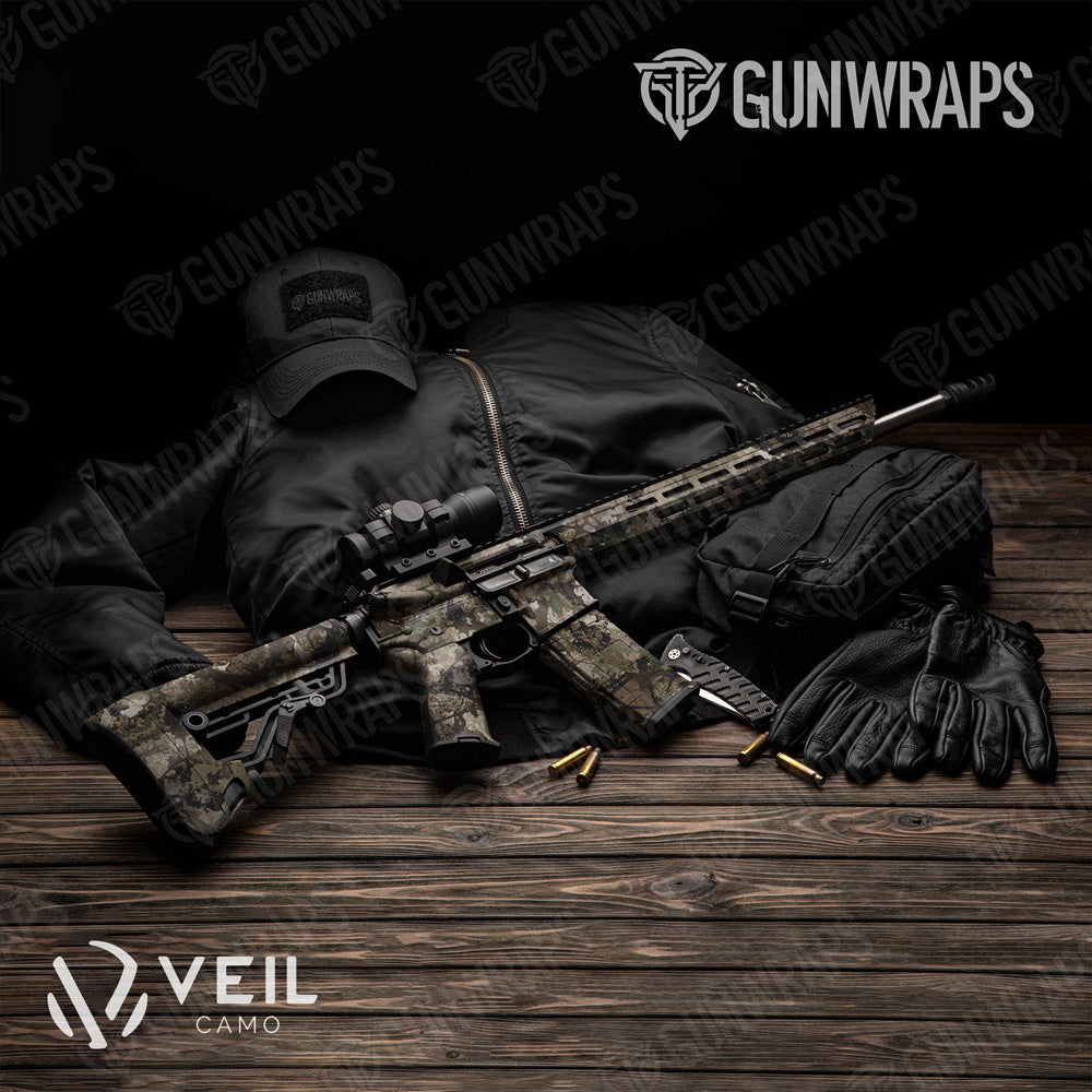 AR 15 Veil Stoke Flat Camo Gun Skin Vinyl Wrap