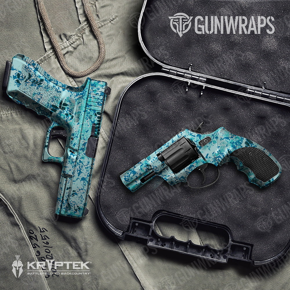 Handgun Kryptek Obskura Glacier Camo Gun Skin Vinyl Wrap