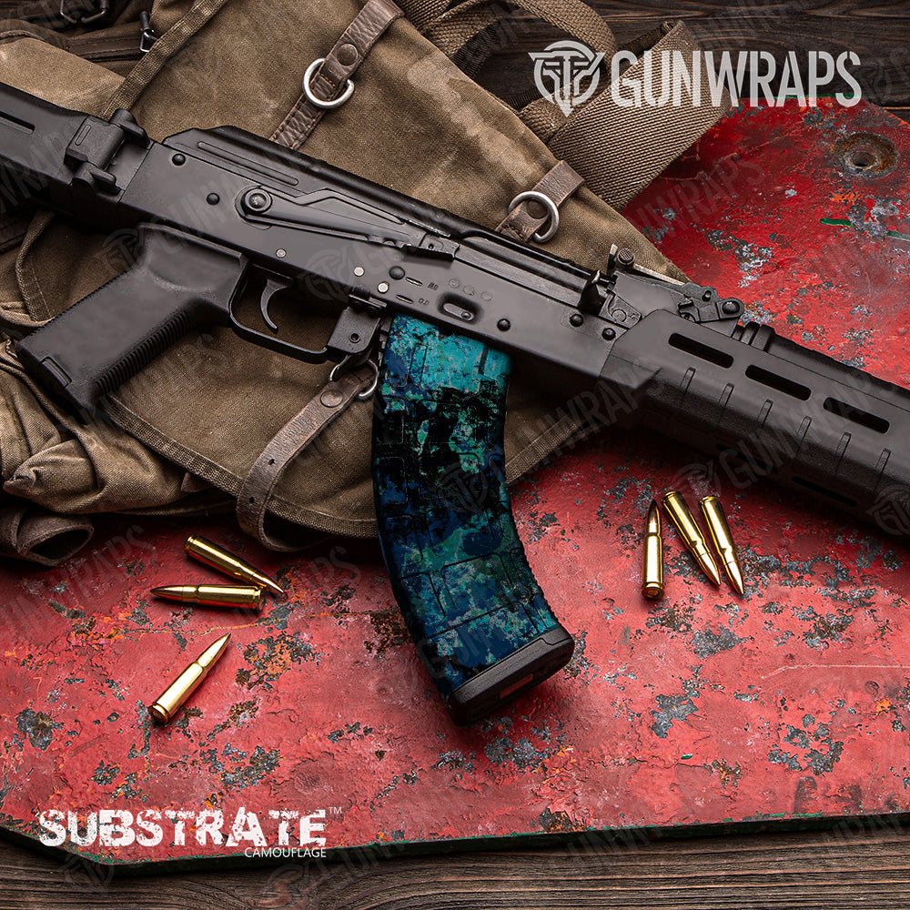 AK 47 Mag Substrate Shipwreck Camo Gun Skin Vinyl Wrap Film