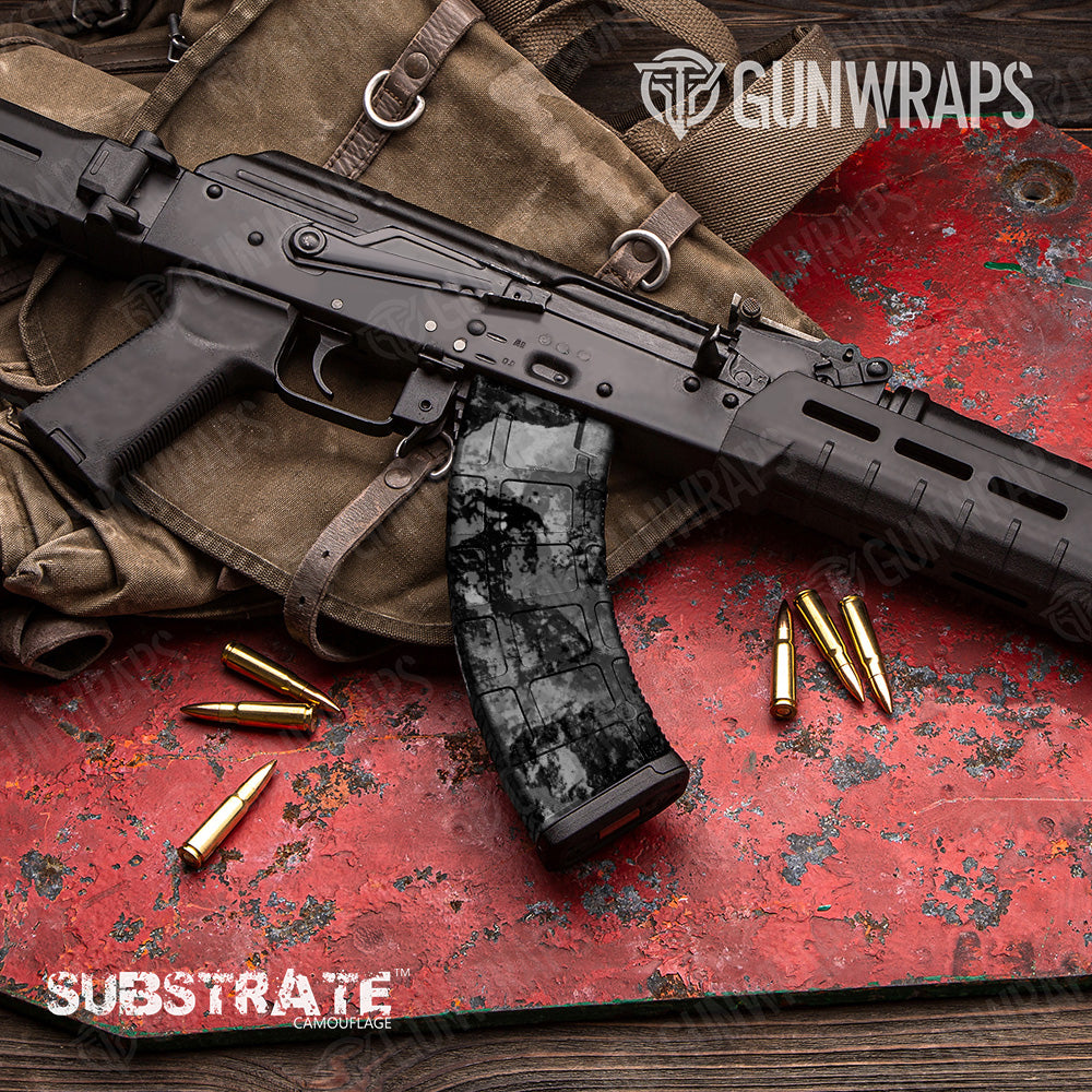 AK 47 Mag Substrate Steel Camo Gun Skin Vinyl Wrap Film