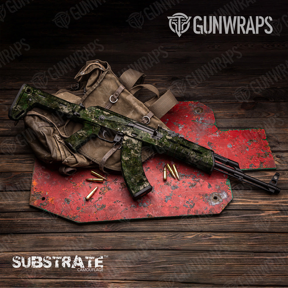 AK 47 Substrate Shift Camo Gun Skin Vinyl Wrap Film
