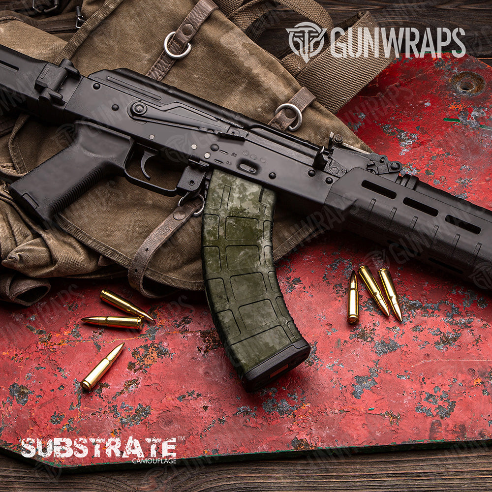 AK 47 Mag Substrate Sierra Camo Gun Skin Vinyl Wrap Film