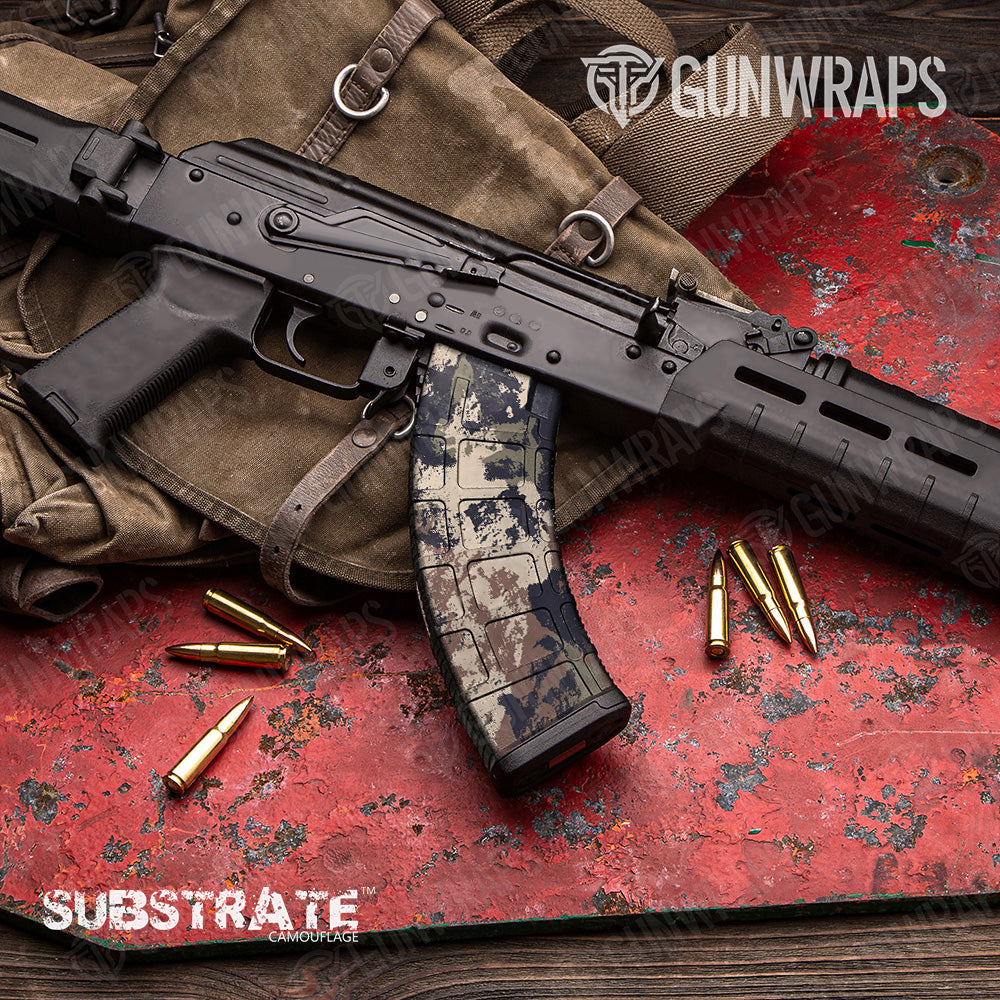 AK 47 Mag Substrate Saigon Camo Gun Skin Vinyl Wrap Film