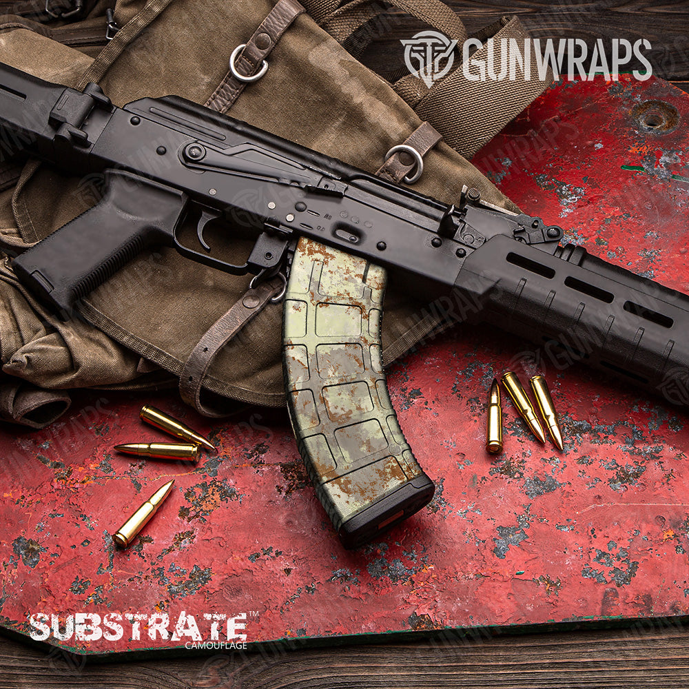 AK 47 Mag Substrate Simpson-Desert Camo Gun Skin Vinyl Wrap Film