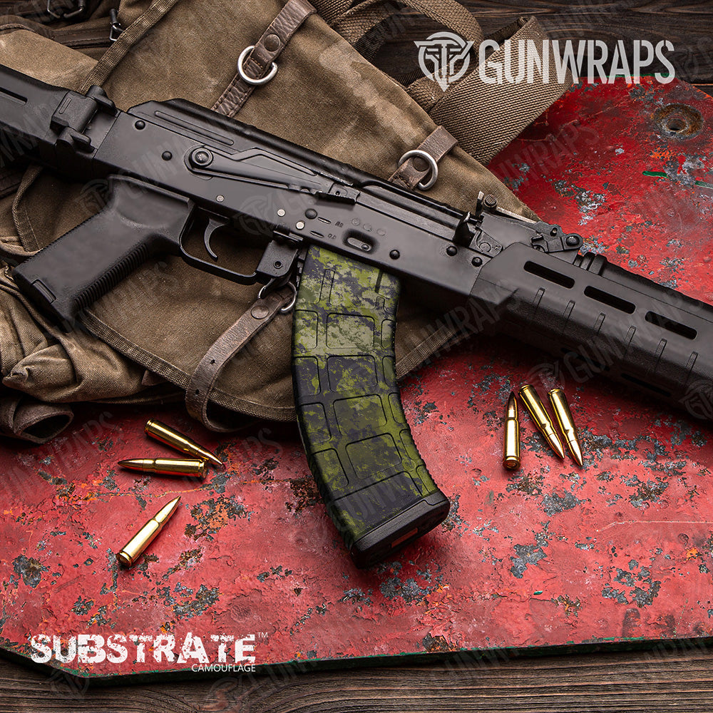 AK 47 Mag Substrate Stockholm Camo Gun Skin Vinyl Wrap Film