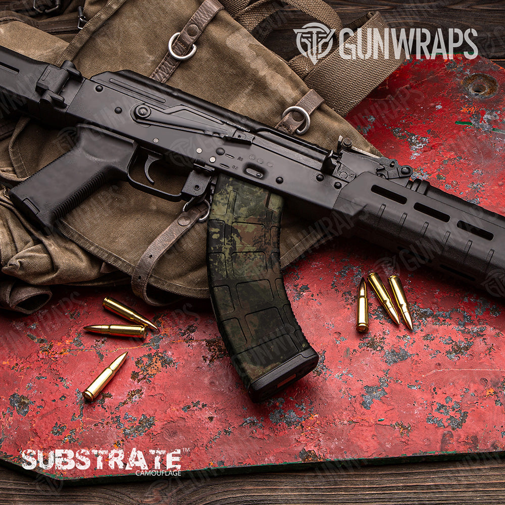 AK 47 Mag Substrate Stuttgart Camo Gun Skin Vinyl Wrap Film