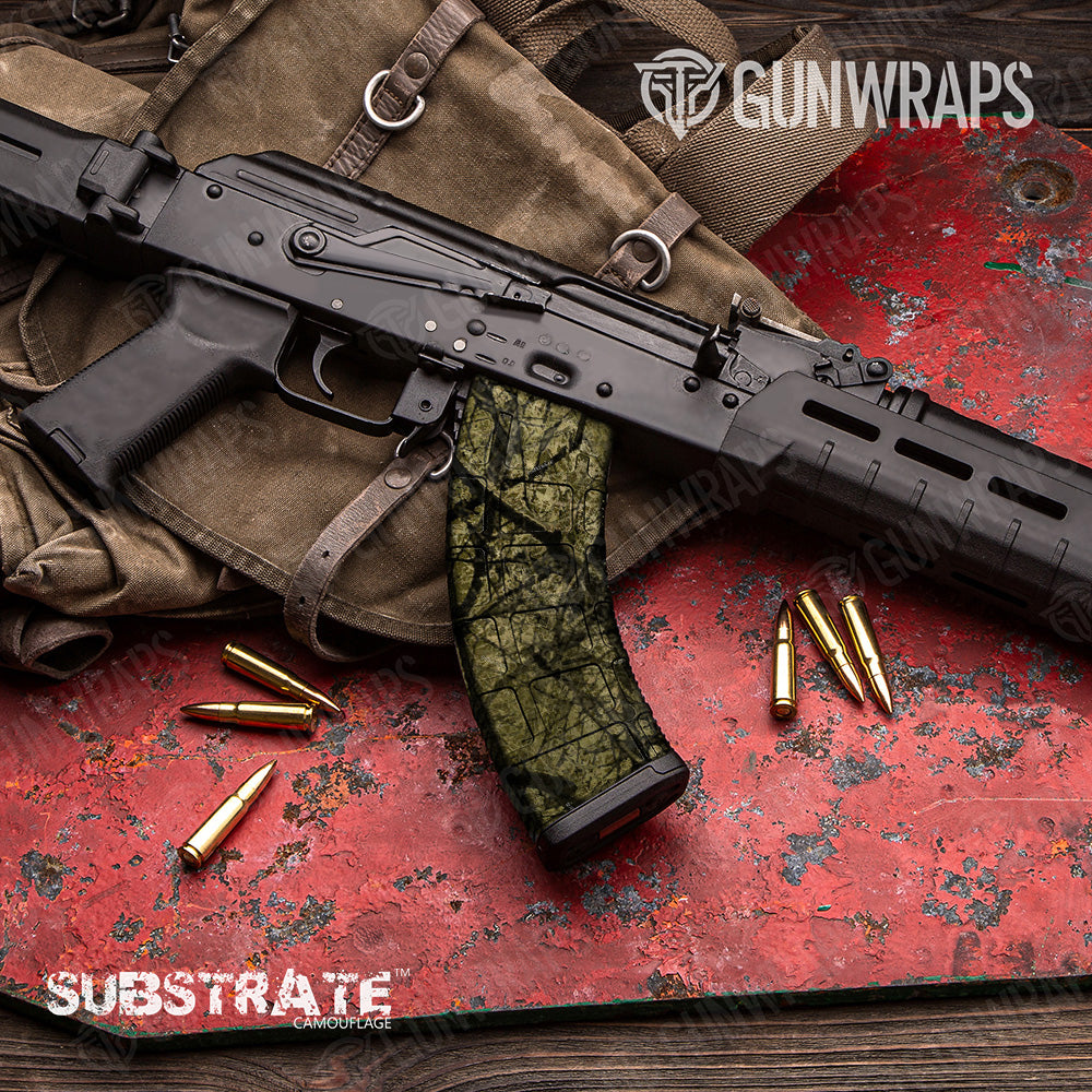 AK 47 Mag Substrate Savannah Stalker Camo Gun Skin Vinyl Wrap Film