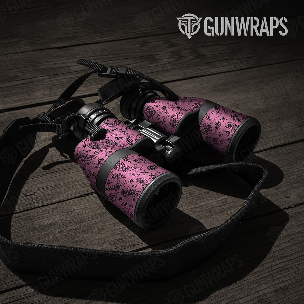 Bandana Pink Black Binocular Gear Skin Vinyl Wrap