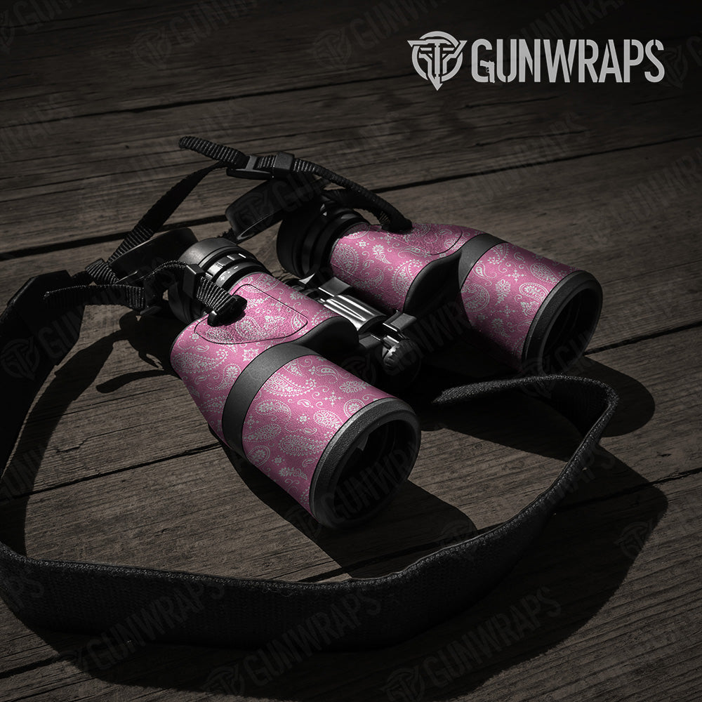 Bandana Pink White Binocular Gear Skin Vinyl Wrap
