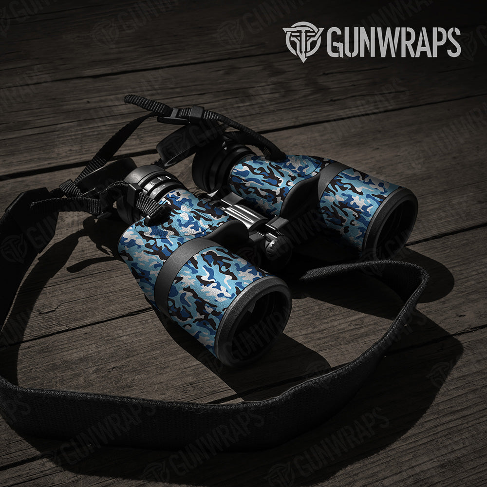 Classic Baby Blue Camo Binocular Gear Skin Vinyl Wrap