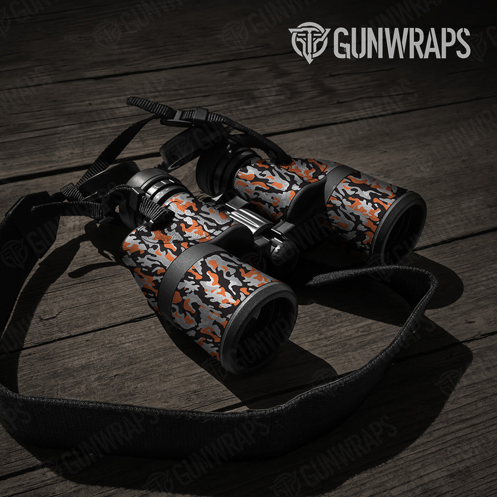 Classic Orange Tiger Camo Binocular Gear Skin Vinyl Wrap