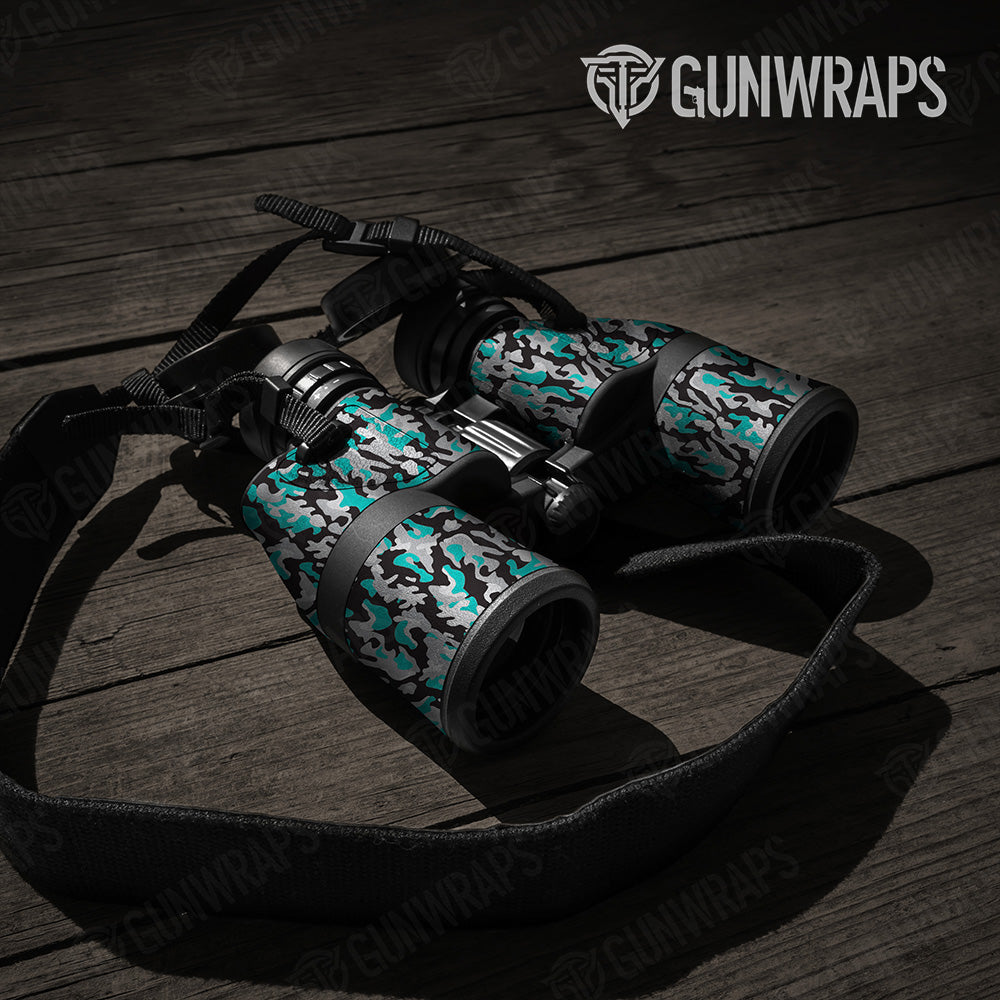 Classic Tiffany Blue Tiger Camo Binocular Gear Skin Vinyl Wrap