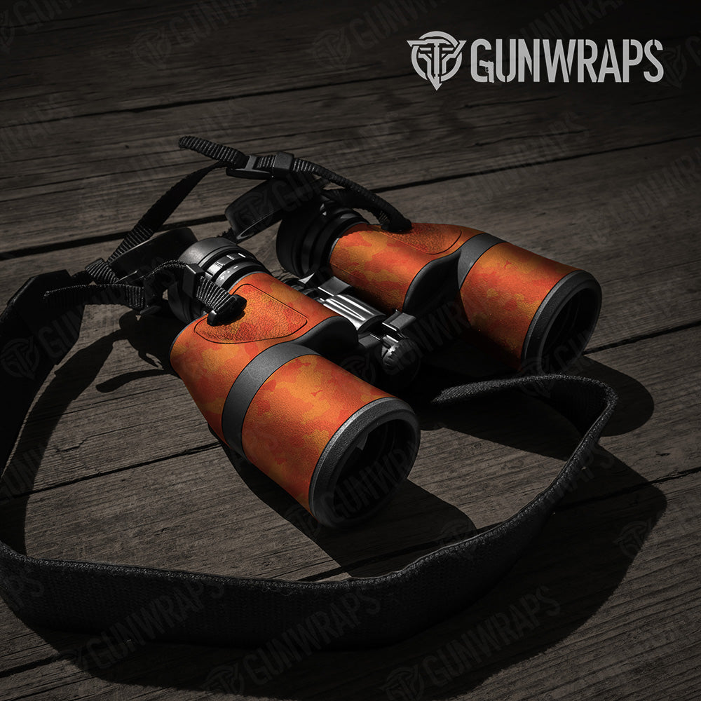 Cumulus Elite Orange Camo Binocular Gear Skin Vinyl Wrap