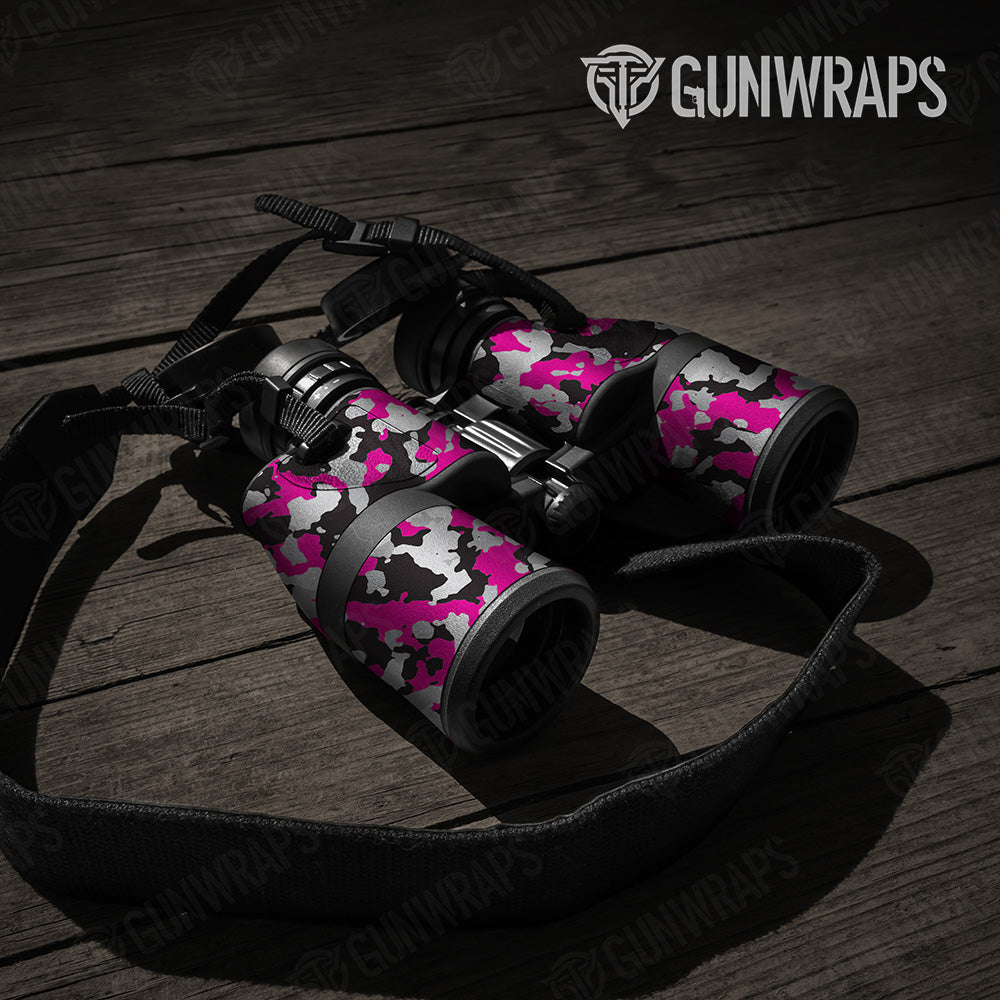 Cumulus Magenta Tiger Camo Binocular Gear Skin Vinyl Wrap