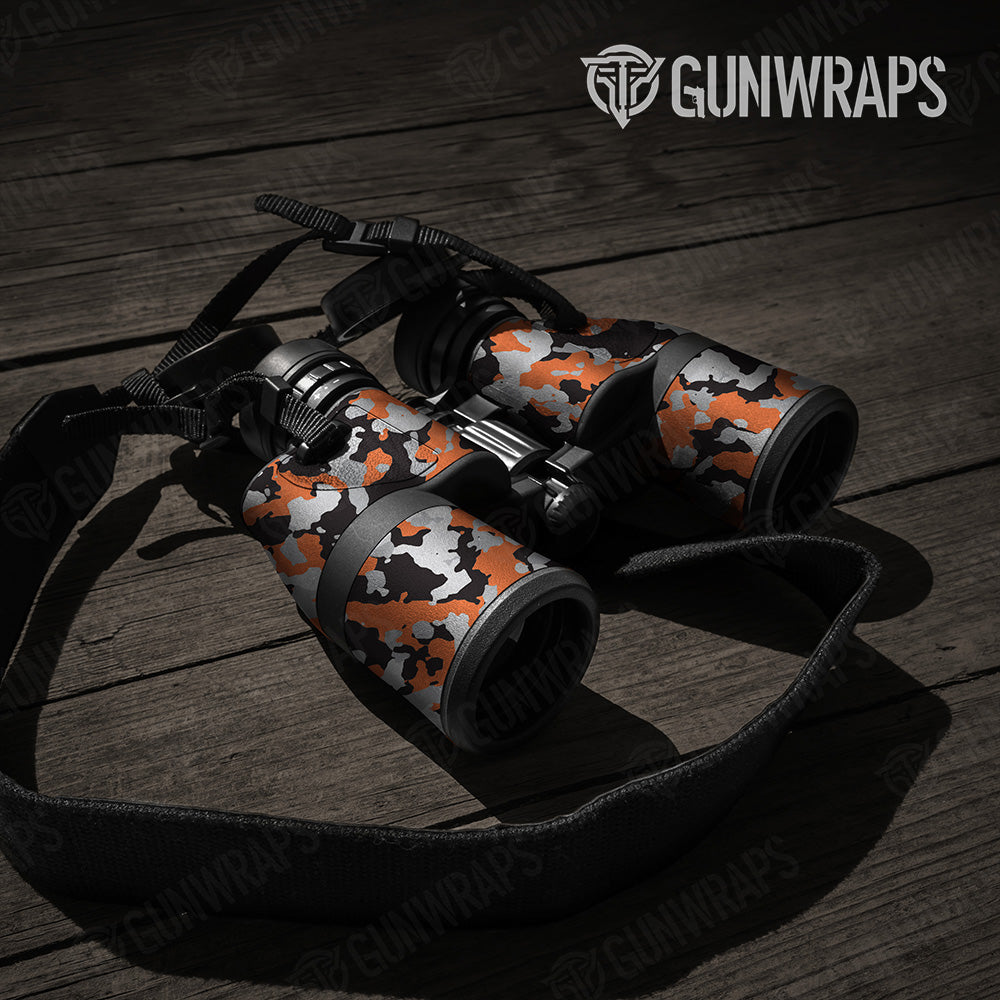 Cumulus Orange Tiger Camo Binocular Gear Skin Vinyl Wrap