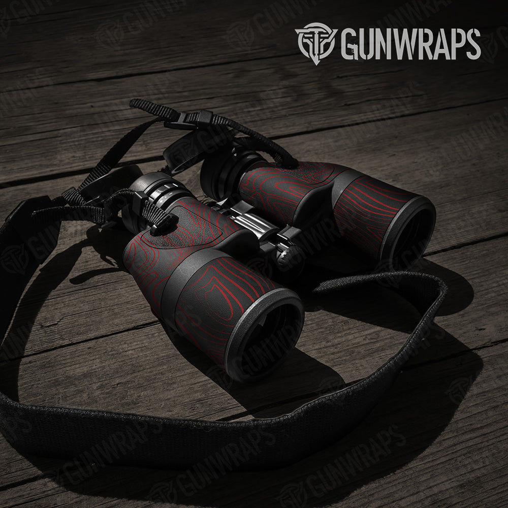 Damascus Red Binocular Gear Skin Vinyl Wrap