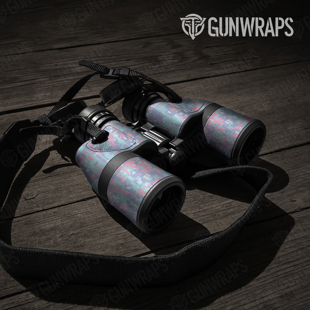 Digital Cotton Candy Camo Binocular Gear Skin Vinyl Wrap
