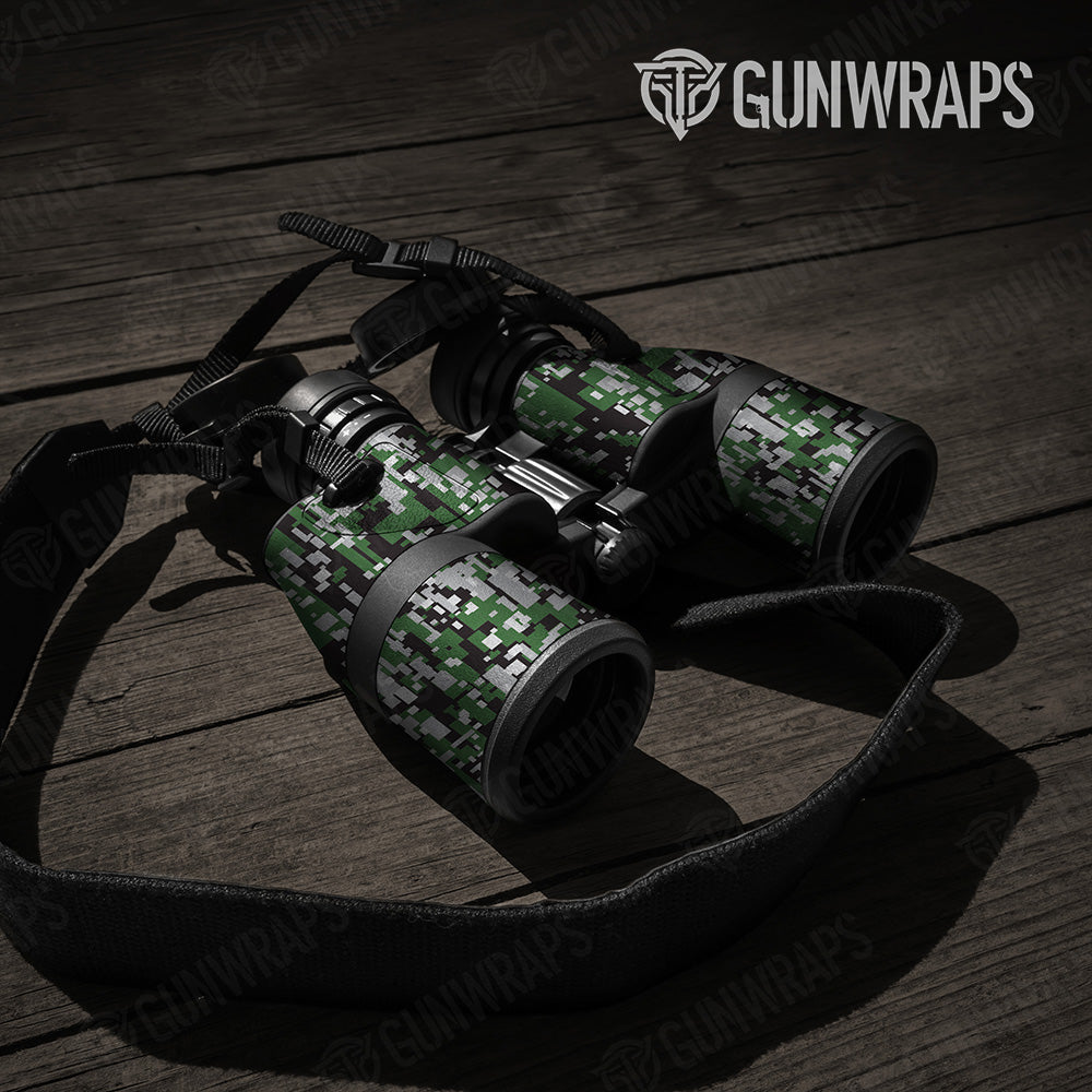 Digital Green Tiger Camo Binocular Gear Skin Vinyl Wrap