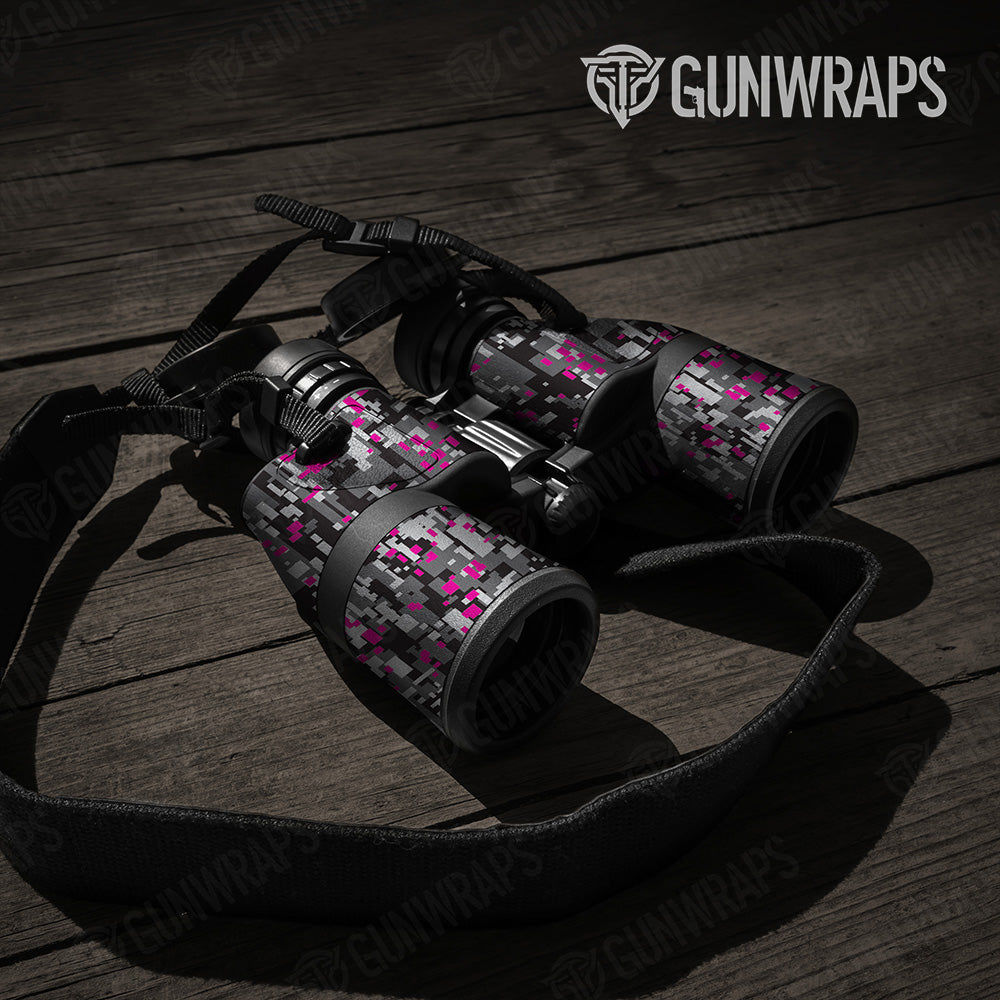Digital Urban Magenta Camo Binocular Gear Skin Vinyl Wrap