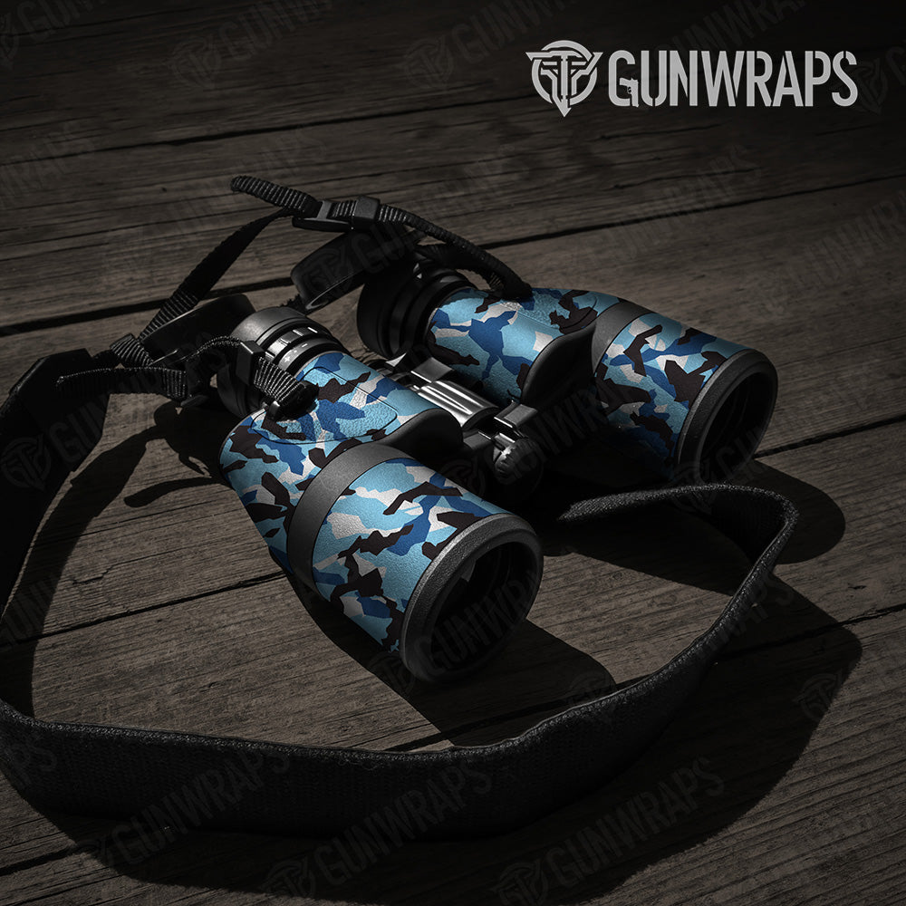 Erratic Baby Blue Camo Binocular Gear Skin Vinyl Wrap