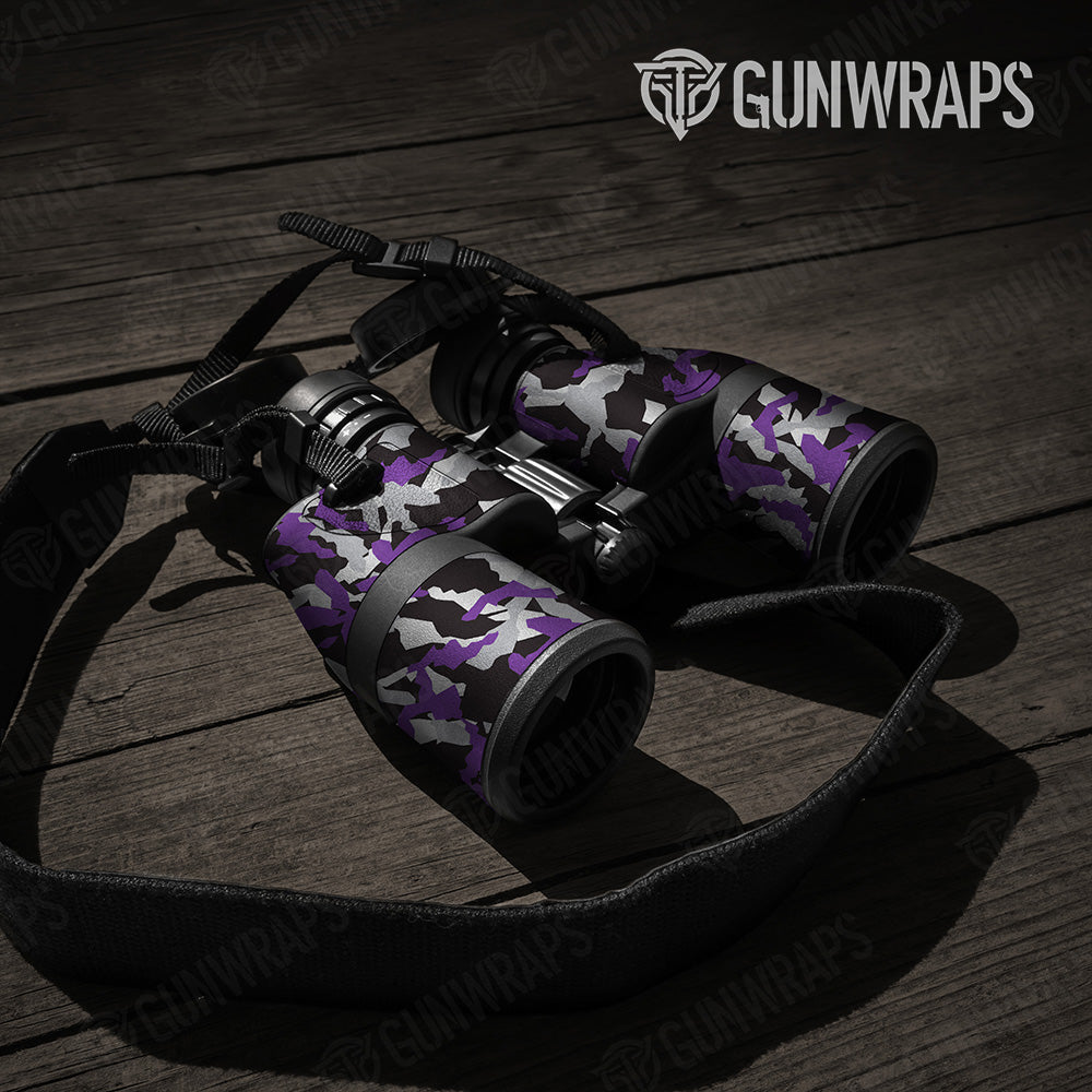 Erratic Purple Tiger Camo Binocular Gear Skin Vinyl Wrap
