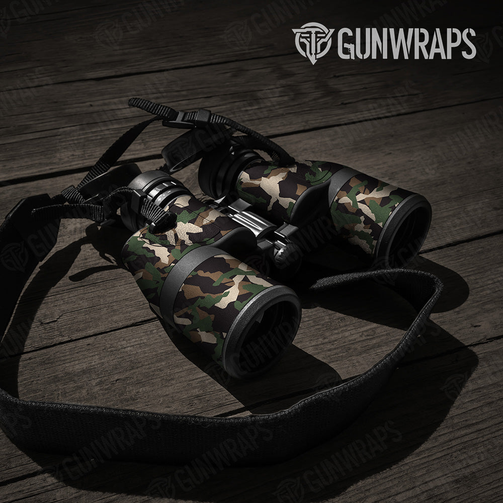 Erratic Woodland Camo Binocular Gear Skin Vinyl Wrap