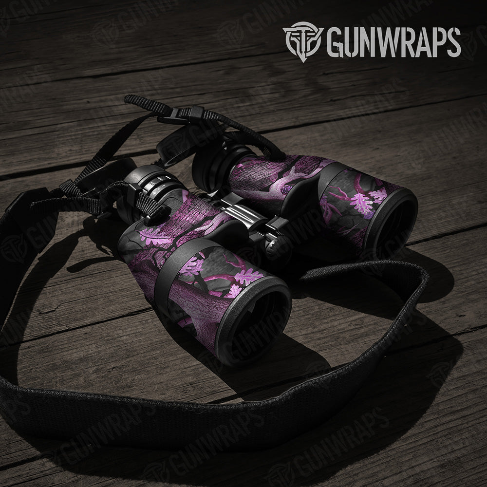 Nature Pink Lifeless Woods Camo Binocular Gear Skin Vinyl Wrap