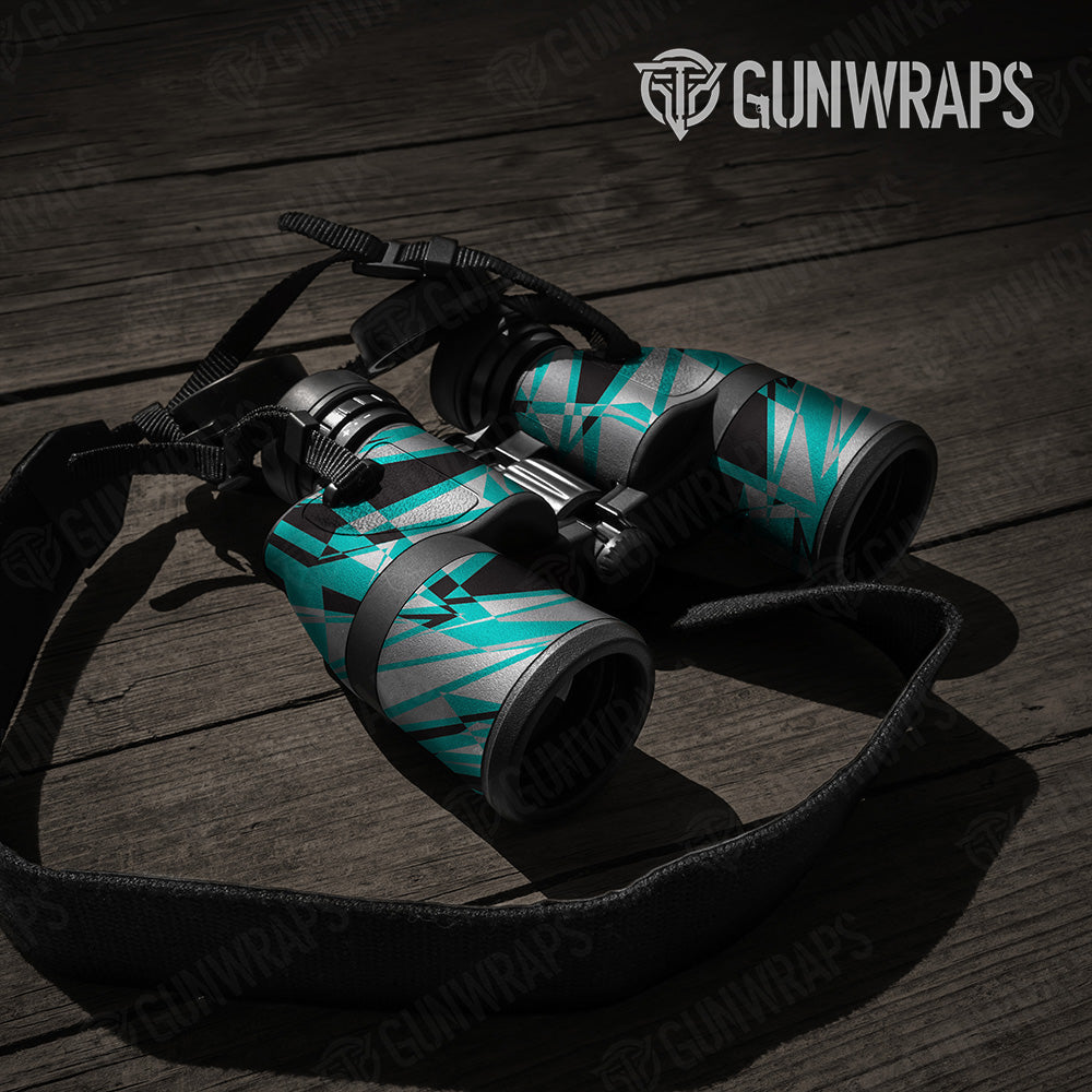 Sharp Tiffany Blue Tiger Camo Binocular Gear Skin Vinyl Wrap